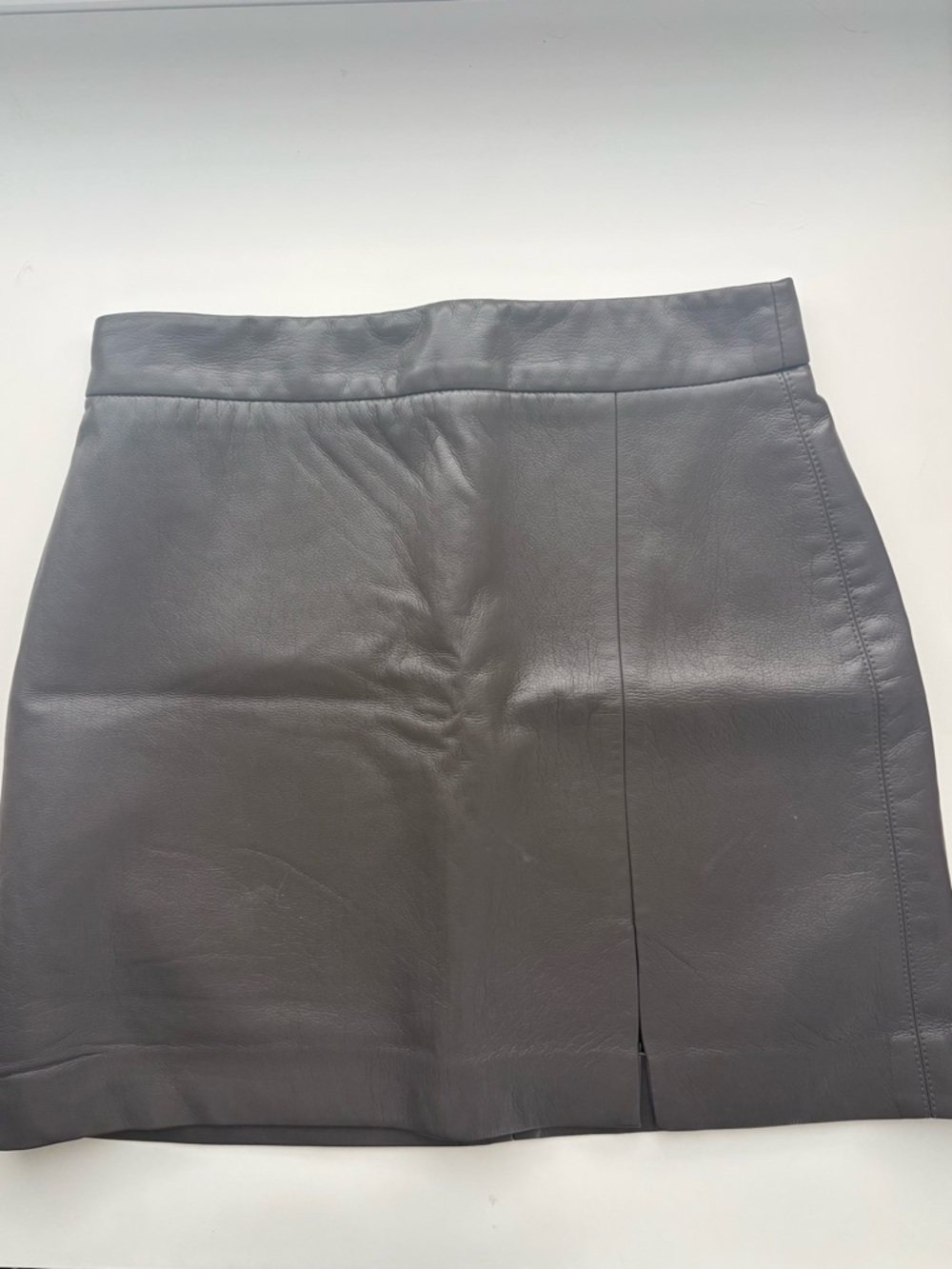 Aritzia Wilfred Black Leather Mini Skirt